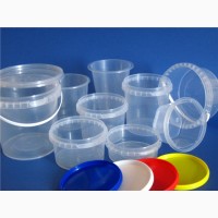 Пластиковая тара для пищевых продуктов: судки круглые, овальные; ведра; контейнера