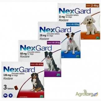 Merial NexGard L таблетки от блох и клещей для собак (Нексгард) вес 10-25кг