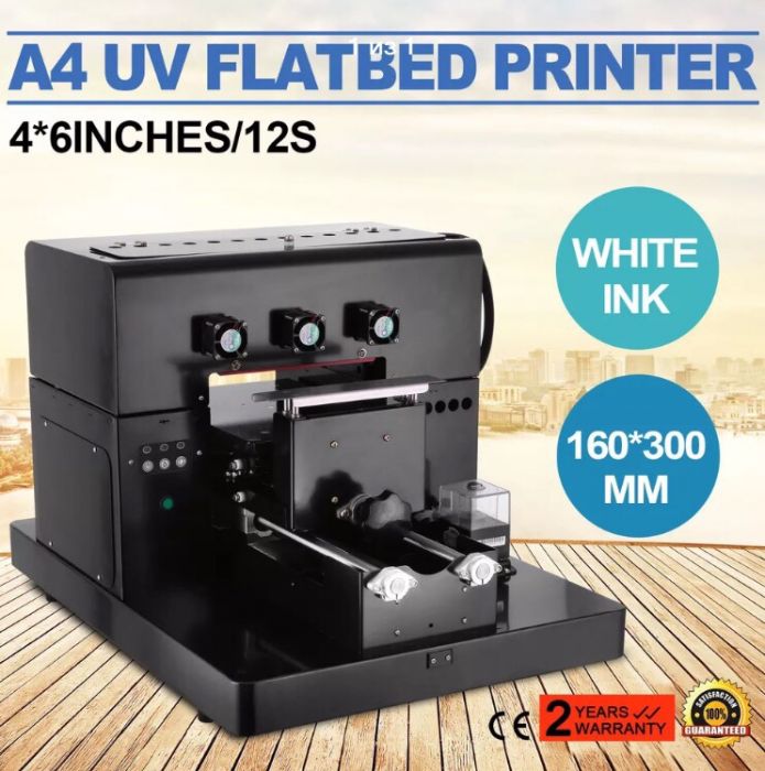 Фото 6. УФ UV принтер прямая печать формата А4 струйная. Печать по ткани