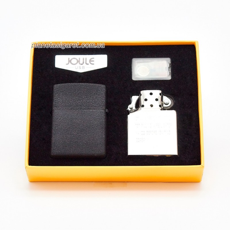 Фото 2. Подарунковий набір JOULE з плазмовою спіральною USB та бензиновою запальничкою 4-6519