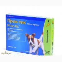 Prac-tic (Прак-тик) капли для собак весом 4, 5-11кг (3пипетки в уп)