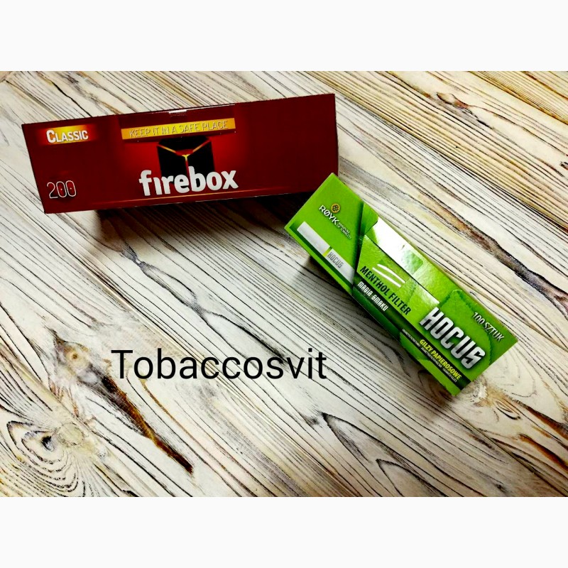 Фото 9. Гильзы для сигарет Набор Firebox 500 + 2 HOCUS Menthol