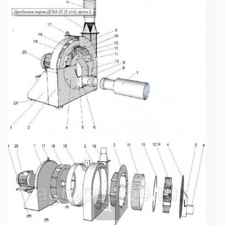 Дробилка зерна ДПМ-37 (5 т/ч)