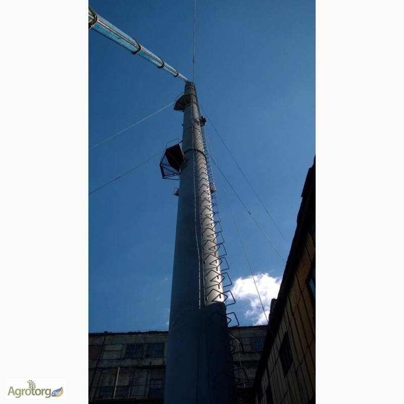Фото 11. Изготовление и монтаж промышленных дымовых и вентиляционных труб высотой до 70 метров