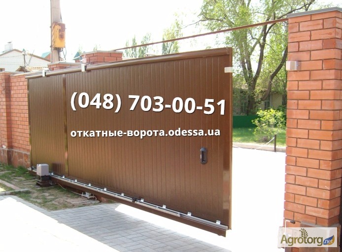 Откатные ворота производство, продажа и монтаж в Одессе