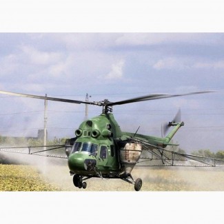 Десикация подсолнечника вертолетами дельталетами самолетами Ан-2