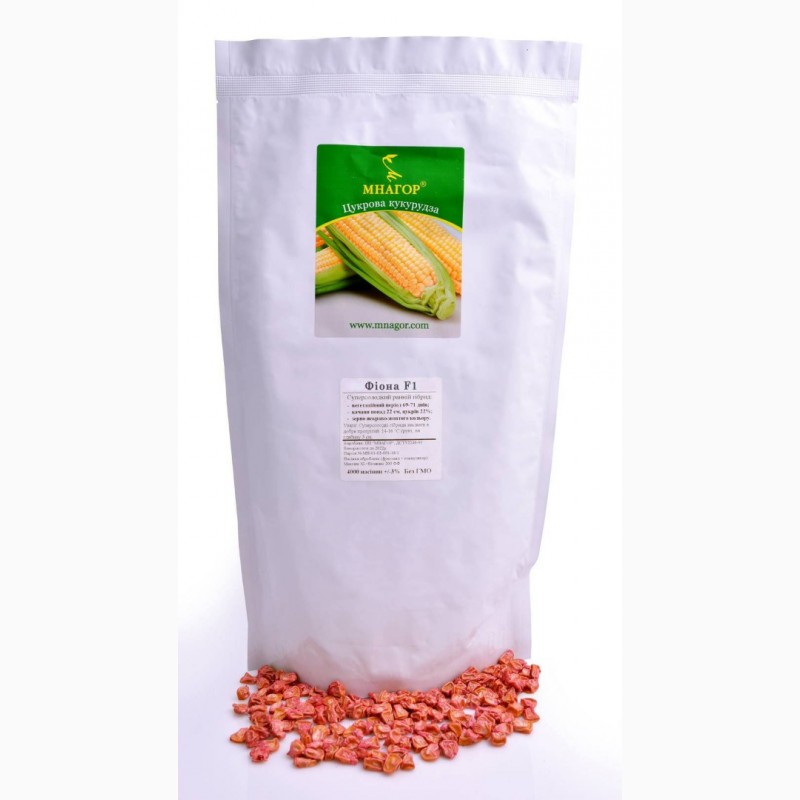 Фото 4. Семена сладкой кукурузы Фиона (Солодка Мрия) F1 Sh2 Мнагор, 20000, кукурудза