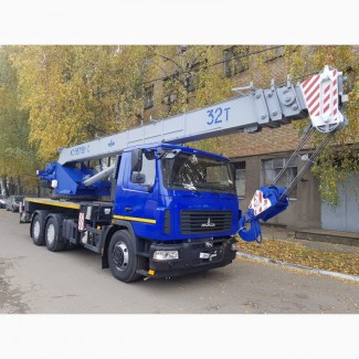 Продажа новых автокранов КС-5571BY-С-22 Машека 32 тонны, стрела 30 метров