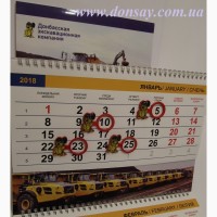 Оригинальные календари с магнитными окошками для вашей рекламы