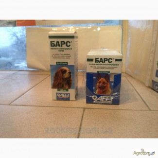 Подарочный набор: Барс капли для собак (4пип. -в уп. ) + Барс спрей 100мл 91грн