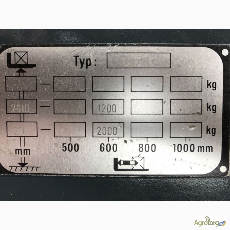 Фото 4. Б/У Штабелер електричний самохідний LINDE L12L 1, 2т 2, 0м батарея 2010 р