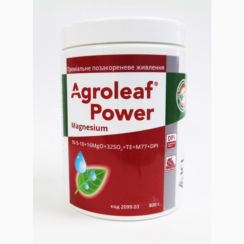 Мінеральне добриво Agroleaf Power Magnesium 10-5-10+16MgO+32SO3 + мікроелементи, 0, 8кг