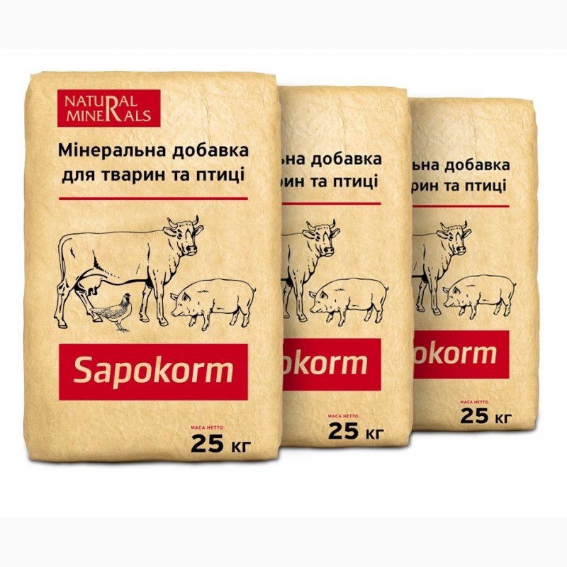 Фото 4. Сапокорм - мінеральна лікувально-профілактична добавка до корму ВРХ, 25 кг