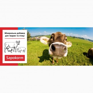 Сапокорм - мінеральна лікувально-профілактична добавка до корму ВРХ, 25 кг