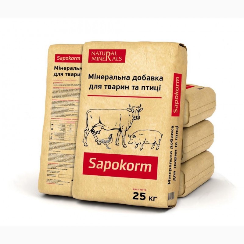 Фото 2. Сапокорм - мінеральна лікувально-профілактична добавка до корму ВРХ, 25 кг