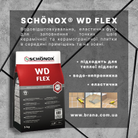 Еластична фуга SCHÖNOX WD FLEX для заповнення тонких швів