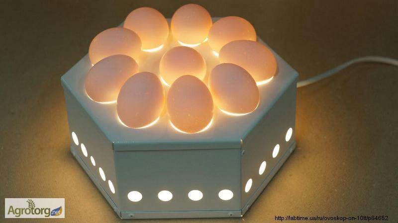 Овоскоп на 10 яиц (портативный, настольный)