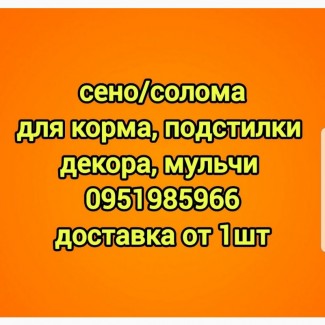 Предлагаю качественное молодое зеленое СЕНО в тюках. Доставка