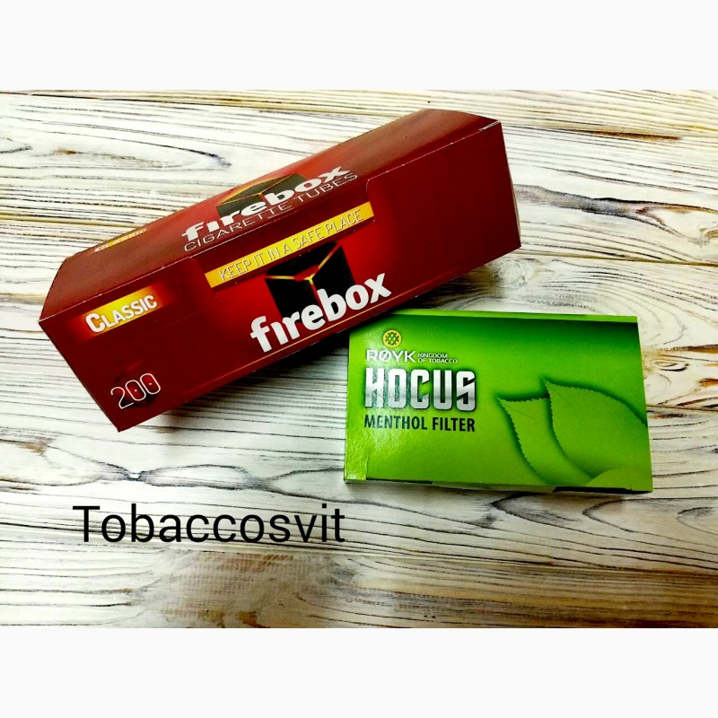 Фото 5. HOCUS Black+ Firebox Гильзы для сигарет Набор 500