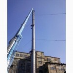 Монтаж дымовой трубы высотой 46 метров, диаметром 1220 мм
