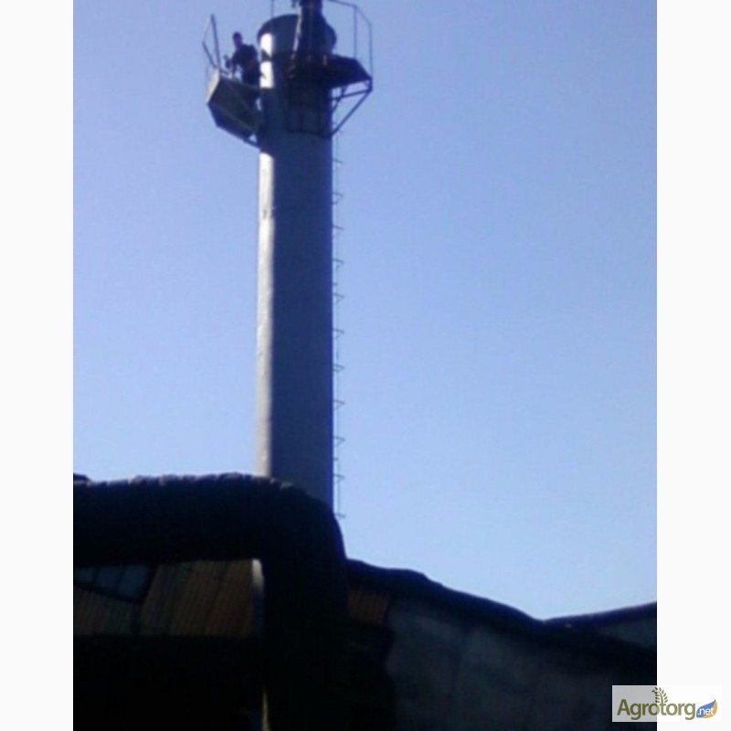 Фото 18. Монтаж дымовой трубы высотой 46 метров, диаметром 1220 мм