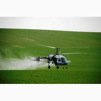 Защита растений от вредителей вертолётами - услуги агро авиации