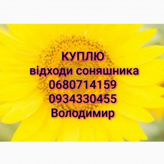 Куплю відходи соняшника ділові. Самовивіз