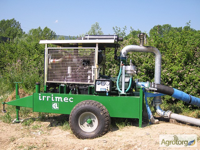Фото 2. Мотопомпа Irrimec большой производительности для орошения полей и промышленности