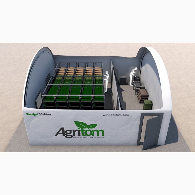Фото 4. Автоматические гидропонные системы для производства зеленого корма