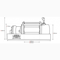 Лебедка гидравлическая на эвакуатор DWHI 12000 HD Dragon Winch