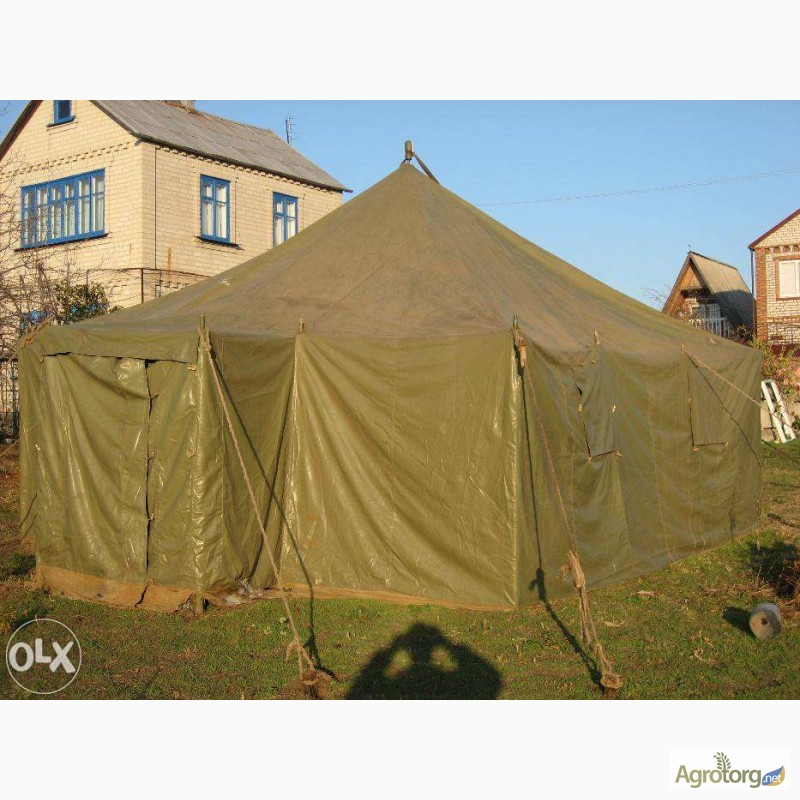 Фото 4. Навесы брезентовые, палатки армейские любых размеров, пошив