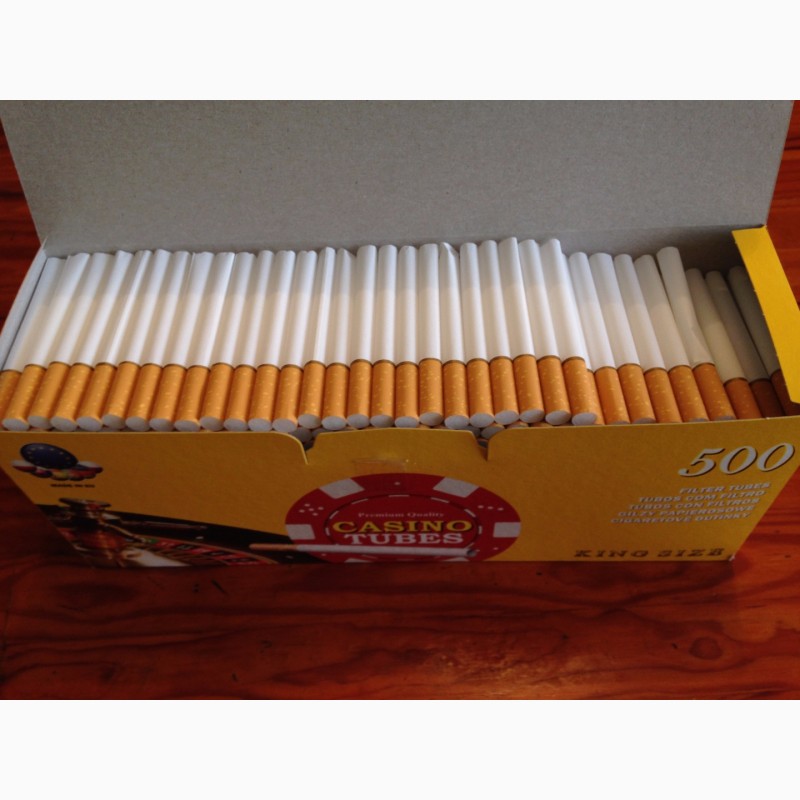Фото 2. Сигаретные гильзы для забивки табака Сasino Tubes 500- шт
