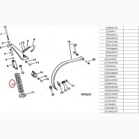 Пружина стойки N188865 John Deere 960