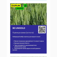 Насіння пшениці - BG Unigold (пшениця м#039; яка озима) Оригінатор Biogranum