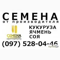 Семенная соя, кукуруза, ячмень. Медея, Любава, Днепровский, Гелиос, Командор, Солонянский.