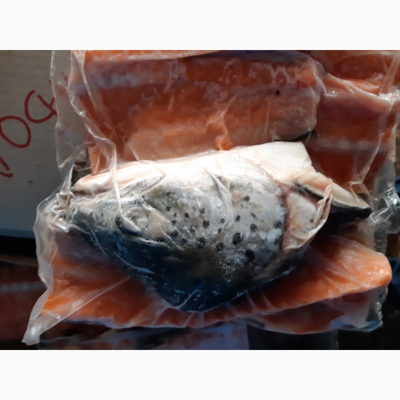 Фото 3. Суповой набор рыбный (голова лосося+хребет лосося), замороженный