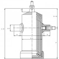 Телескопический гидроцилиндр TC4072F