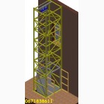 Грузовые подъёмники-лифты. Монтаж снаружи здания приставной-пристенный ПОДЪЁМНИК-лифт